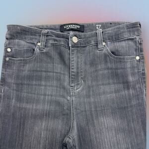 LIVERPOOL Women’s 8 Petite Gray HIGH RISE ANKLE Jeans